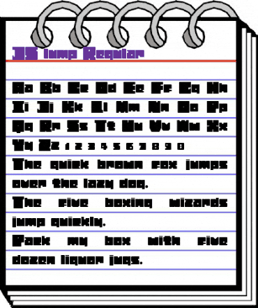 JS lump Regular animated font preview JS lump Regular animated font preview