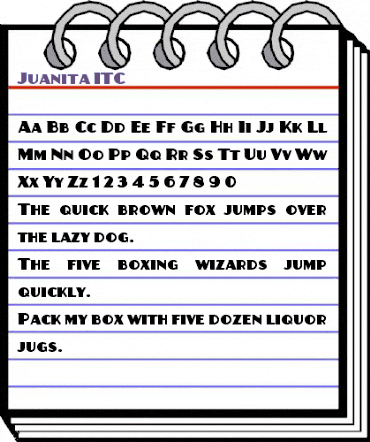 Juanita ITC Bold animated font preview Juanita ITC Bold animated font preview