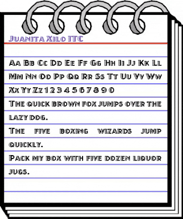 Juanita Xilo ITC Bold animated font preview Juanita Xilo ITC Bold animated font preview