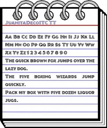 JuanitaDecoITC TT Regular animated font preview JuanitaDecoITC TT Regular animated font preview
