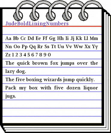 JudeBoldLiningNumbers Regular animated font preview JudeBoldLiningNumbers Regular animated font preview