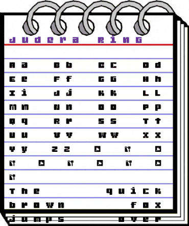 Judera Ring Regular animated font preview Judera Ring Regular animated font preview