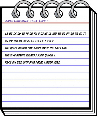 Judge Condensed Italic Condensed Italic animated font preview Judge Condensed Italic Condensed Italic animated font preview