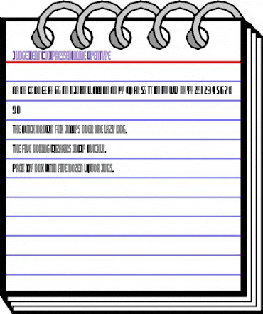 Judgement CompressedInline animated font preview