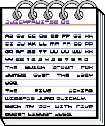 JUICYFRUITS2.0E Regular animated font preview JUICYFRUITS2.0E Regular animated font preview