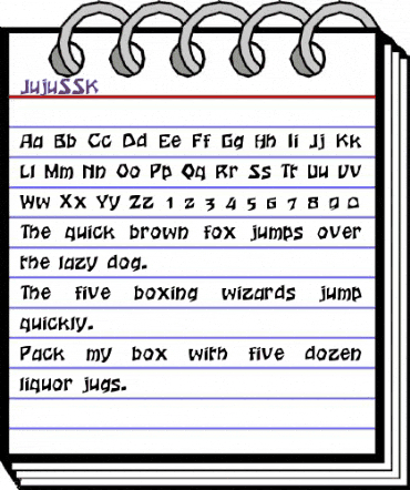 JujuSSK Regular animated font preview JujuSSK Regular animated font preview