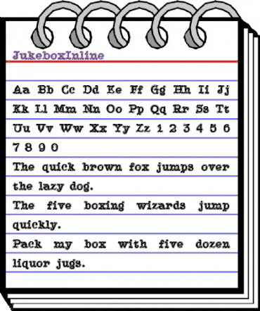 JukeboxInline Regular animated font preview
