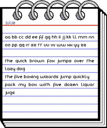 Julie01 Regular animated font preview Julie01 Regular animated font preview