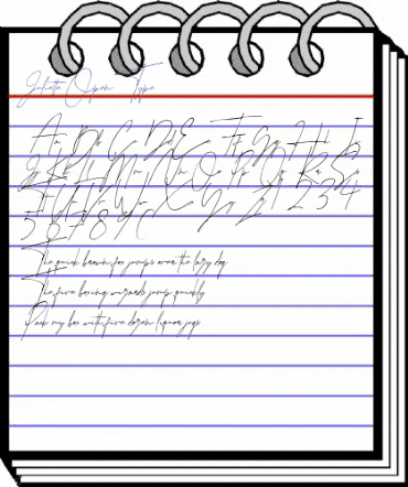 Juliette Regular animated font preview Juliette Regular animated font preview