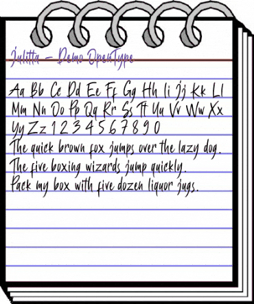Julitta Regular animated font preview Julitta Regular animated font preview