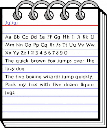 Julius Regular animated font preview