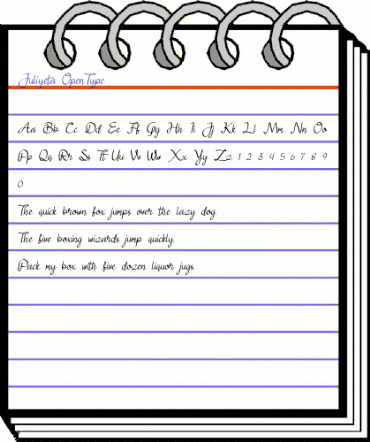 Juliyeta Regular animated font preview Juliyeta Regular animated font preview