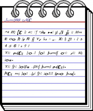 Jumbalaya Italic Italic animated font preview Jumbalaya Italic Italic animated font preview