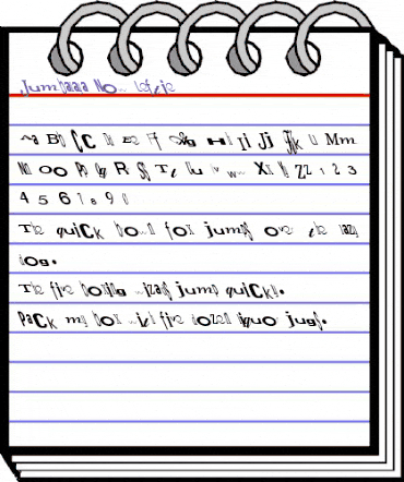 Jumbalaya Now Leftie Regular animated font preview