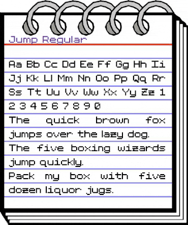 Jump None Regular animated font preview Jump None Regular animated font preview