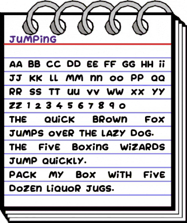 Jumping Regular animated font preview Jumping Regular animated font preview
