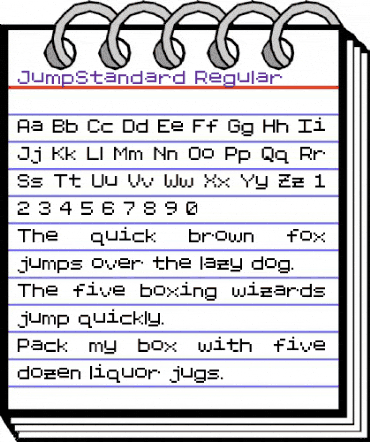 JumpStandard JumpStandard animated font preview