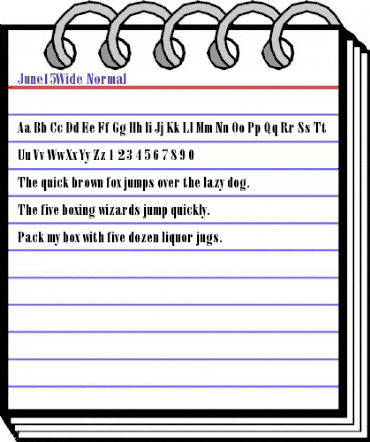 June15Wide Normal animated font preview