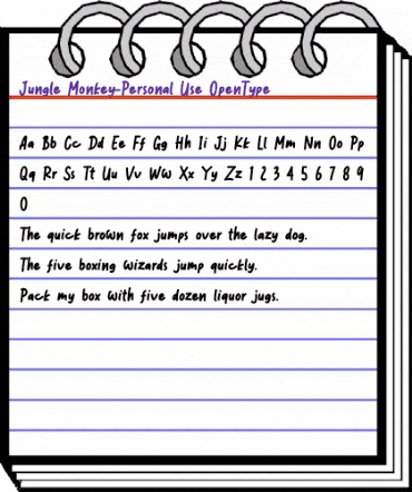 Jungle Monkey-Personal Use Regular animated font preview Jungle Monkey-Personal Use Regular animated font preview