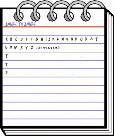 JUNGLE TO JUNGLE Regular animated font preview