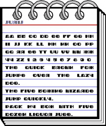 Jurij Regular animated font preview Jurij Regular animated font preview