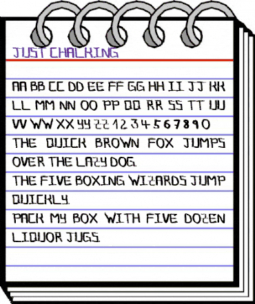 Just Chalking Regular animated font preview Just Chalking Regular animated font preview