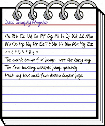 Just Simply Regular animated font preview Just Simply Regular animated font preview
