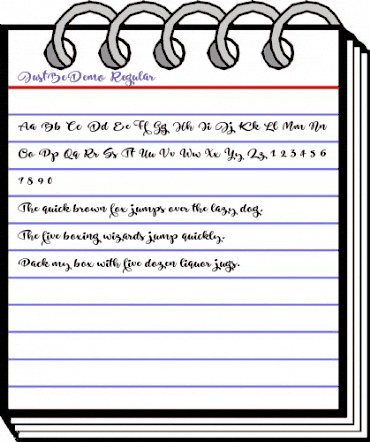 Just Be Demo Regular animated font preview