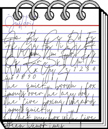 Just Do It Regular animated font preview