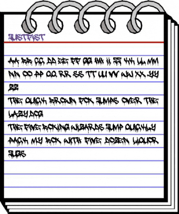 justfist2 Regular animated font preview justfist2 Regular animated font preview