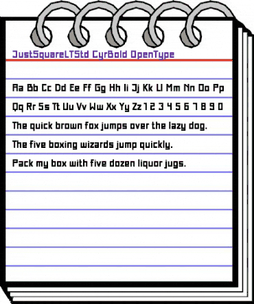 Just Square LT Std Cyrillic Bold animated font preview Just Square LT Std Cyrillic Bold animated font preview