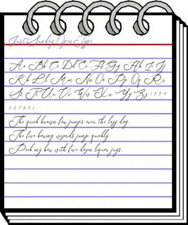 Just Sunday Regular animated font preview Just Sunday Regular animated font preview