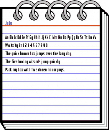 Jute Regular animated font preview Jute Regular animated font preview