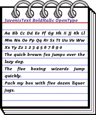 Juvenis Text Bold Italic animated font preview Juvenis Text Bold Italic animated font preview