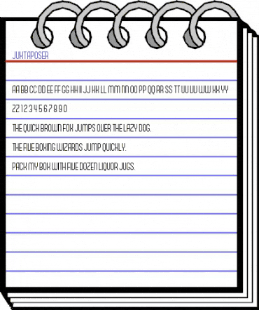 Juxtaposer Regular animated font preview Juxtaposer Regular animated font preview