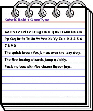 KabelC Regular animated font preview KabelC Regular animated font preview