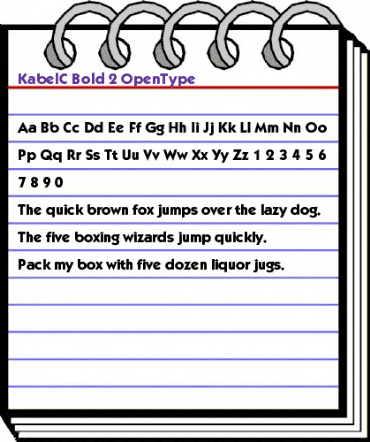 KabelC Regular animated font preview KabelC Regular animated font preview