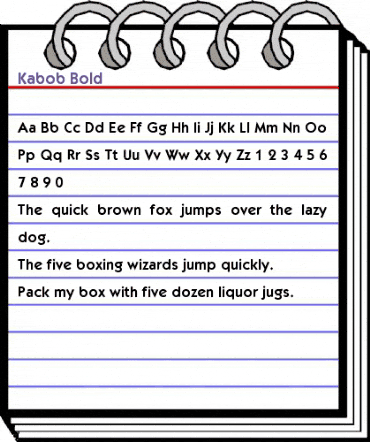 Kabob Bold animated font preview Kabob Bold animated font preview