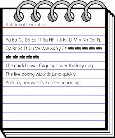 Kabrio Soft ExtraLight animated font preview Kabrio Soft ExtraLight animated font preview