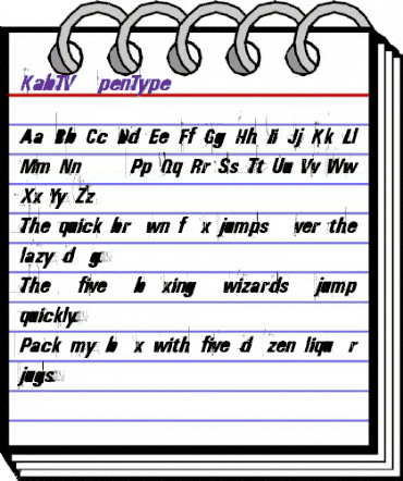 KabTV Regular animated font preview