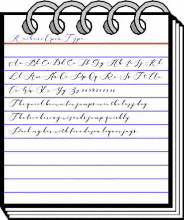 Kachine Regular animated font preview Kachine Regular animated font preview