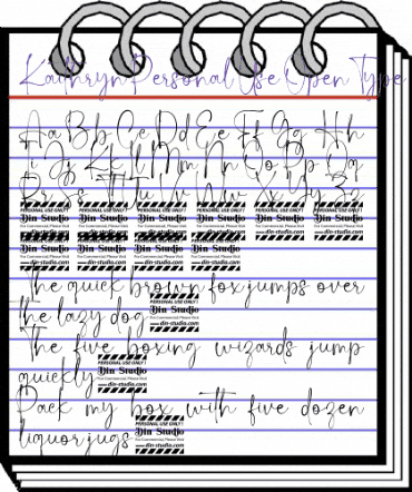 Kaithryn Personal Use Regular animated font preview Kaithryn Personal Use Regular animated font preview