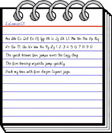 Kalamian Regular animated font preview Kalamian Regular animated font preview