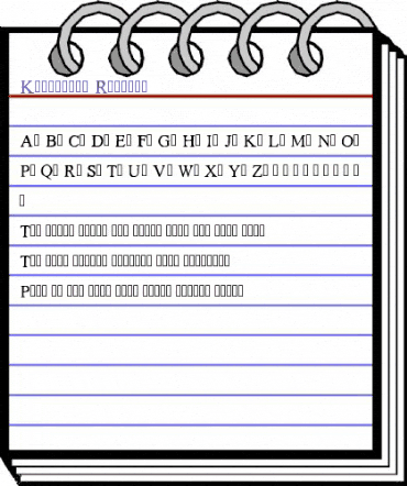 Kalapitka Regular animated font preview