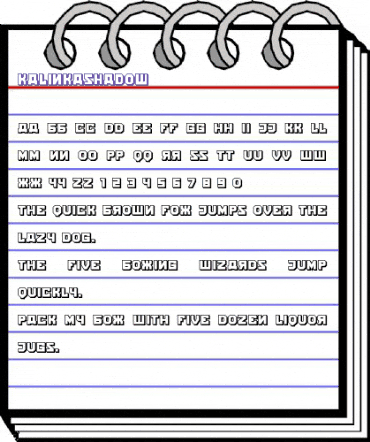 Kalinka Shadow Regular animated font preview Kalinka Shadow Regular animated font preview