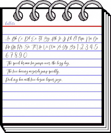 kallita Regular animated font preview