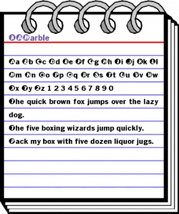 KAMarble Regular animated font preview