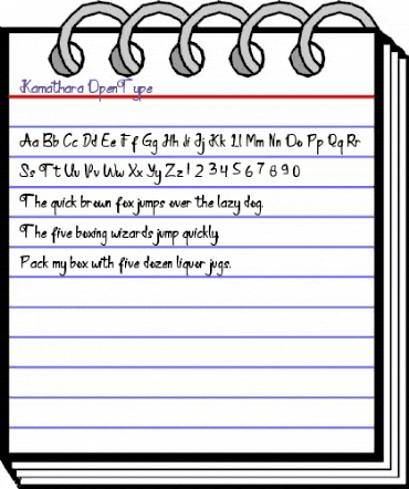 Kamathara Regular animated font preview Kamathara Regular animated font preview