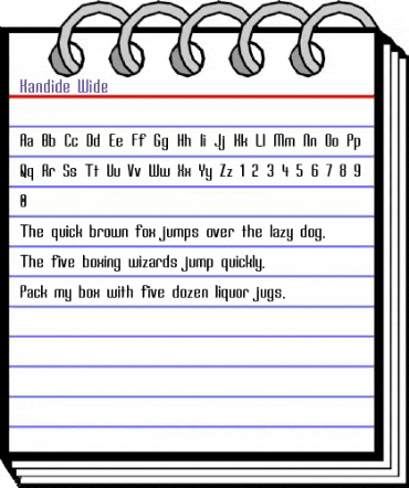 Kandide Wide Regular animated font preview Kandide Wide Regular animated font preview