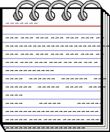 Kanji B Regular animated font preview